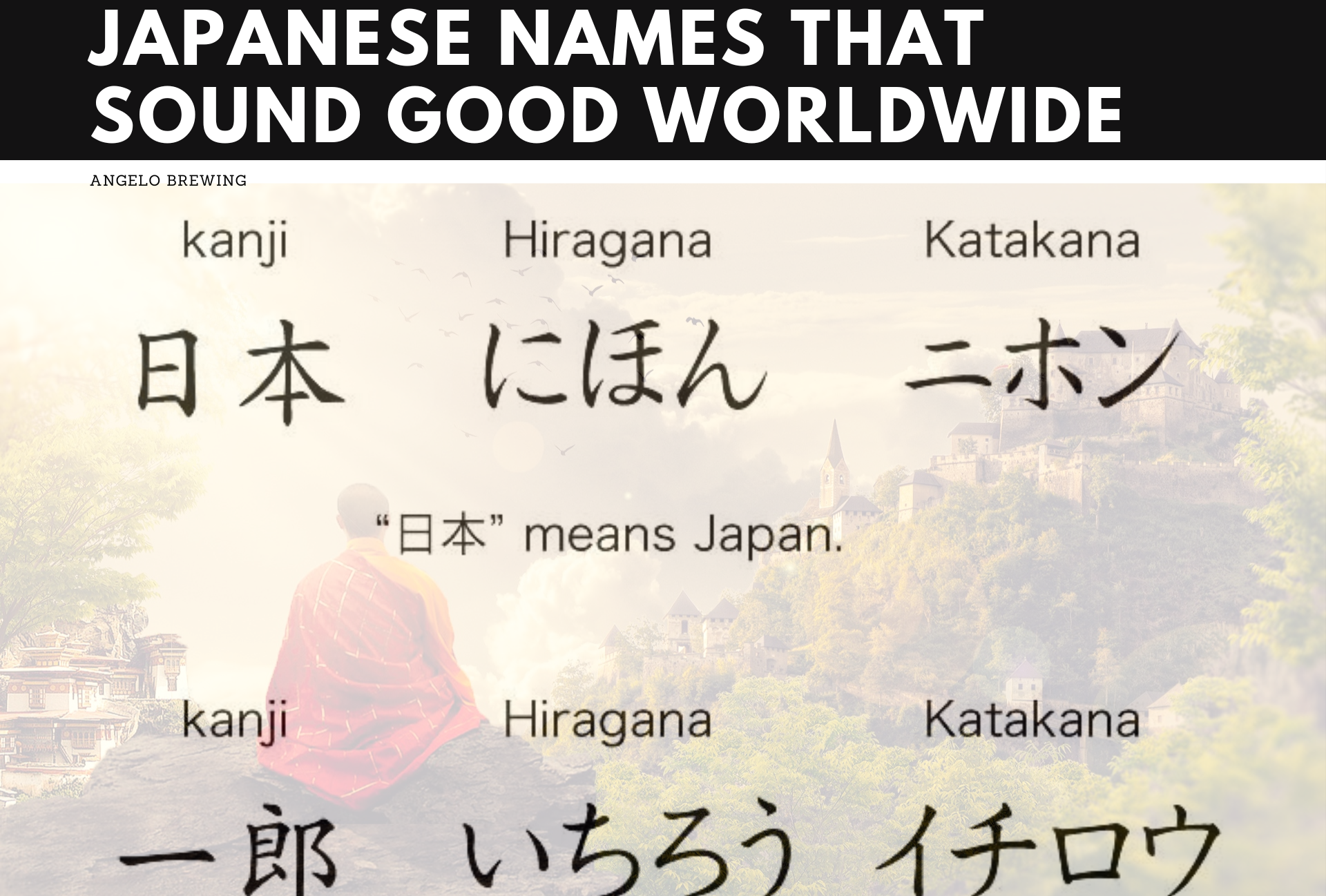 Japanese Names That sound Good Worldwide